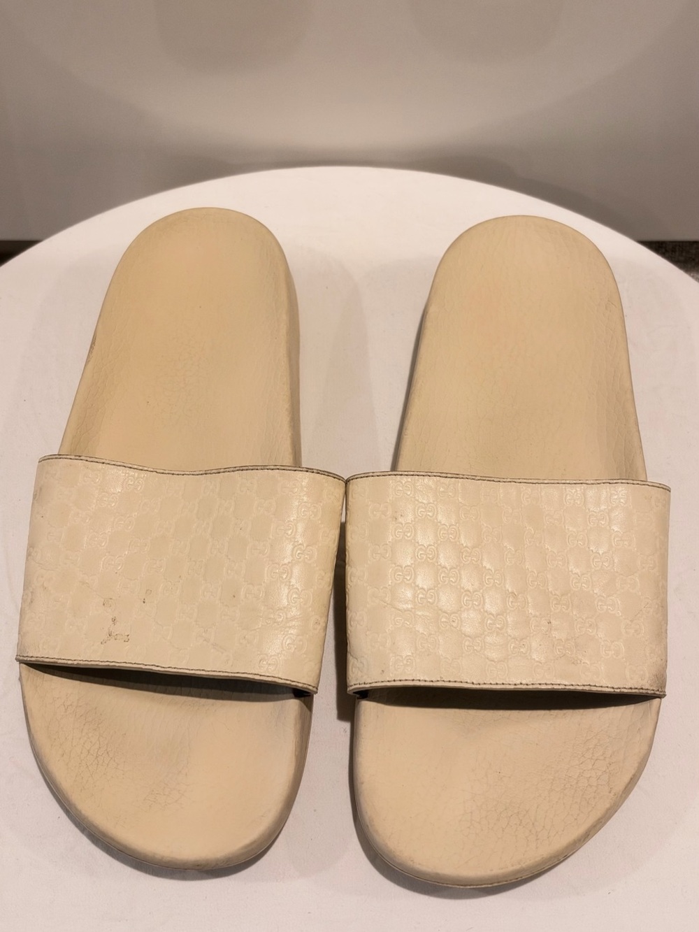 Gucci Guccissima Slides - Men